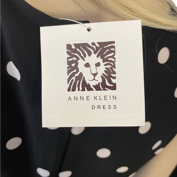 Anne Klein polka dot matching belt dress - Picture 7 of 7